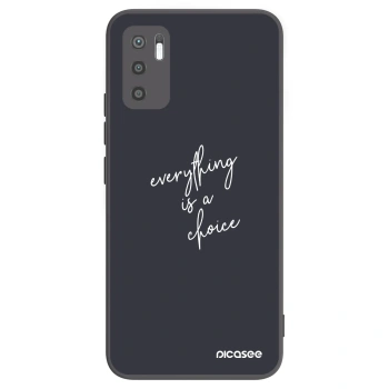 Picasee crna silikonska maskica za Xiaomi Redmi Note 10 5G - Everything is a choice