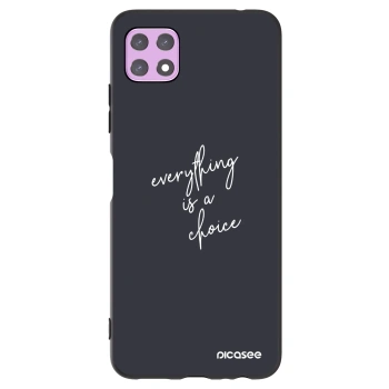 Picasee crna silikonska maskica za Samsung Galaxy A22 A226B 5G - Everything is a choice