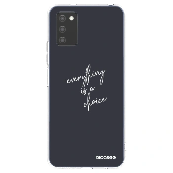 Picasee silikonska prozirna maskica za Samsung Galaxy A02s A025G - Everything is a choice