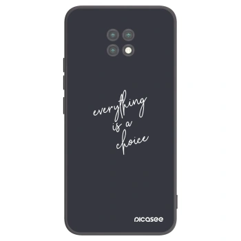 Picasee crna silikonska maskica za Xiaomi Redmi Note 9T - Everything is a choice