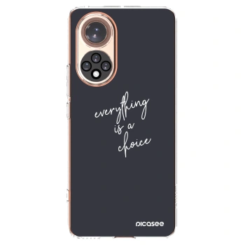 Picasee silikonska prozirna maskica za Honor 50 5G - Everything is a choice