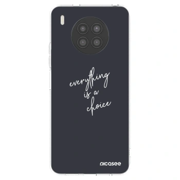 Picasee silikonska prozirna maskica za Huawei Nova 8i - Everything is a choice