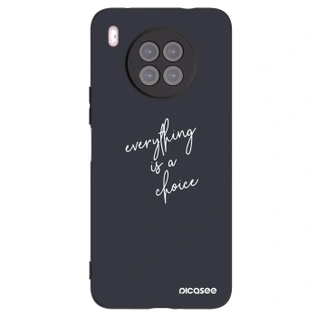 Picasee crna silikonska maskica za Huawei Nova 8i - Everything is a choice