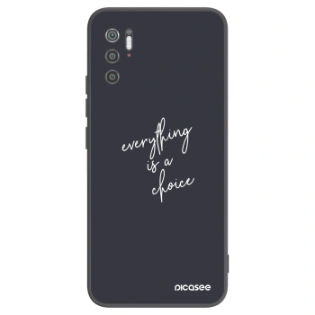 Picasee crna silikonska maskica za Xiaomi Poco M3 Pro 5G - Everything is a choice