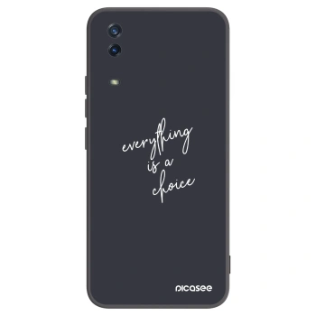 Picasee crna silikonska maskica za Vivo Y11s - Everything is a choice