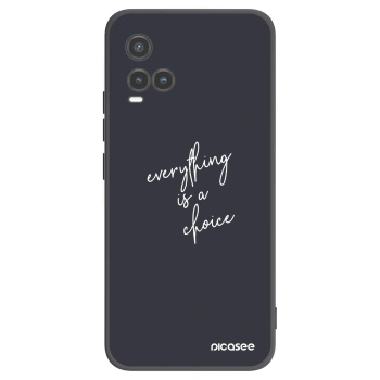 Picasee crna silikonska maskica za Vivo Y33s - Everything is a choice