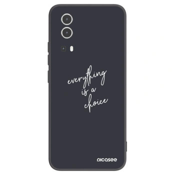Picasee crna silikonska maskica za Vivo Y72 5G - Everything is a choice