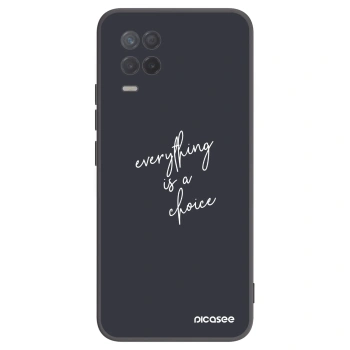Picasee crna silikonska maskica za Realme 8 5G - Everything is a choice