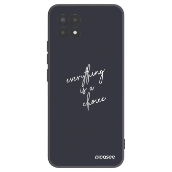 Picasee crna silikonska maskica za Realme 8i - Everything is a choice
