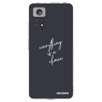 Picasee silikonska prozirna maskica za Xiaomi Redmi Note 11S 4G - Everything is a choice