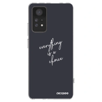 Picasee silikonska prozirna maskica za Xiaomi Redmi Note 11 Pro - Everything is a choice