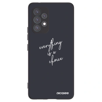 Picasee crna silikonska maskica za Samsung Galaxy A53 5G A536 - Everything is a choice
