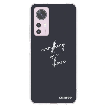 Picasee silikonska prozirna maskica za Xiaomi 12 - Everything is a choice