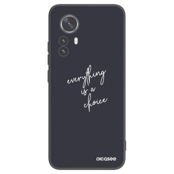 Picasee crna silikonska maskica za Xiaomi 12 Pro - Everything is a choice