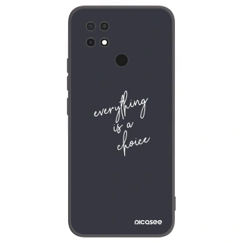 Picasee crna silikonska maskica za Xiaomi Redmi 10C - Everything is a choice