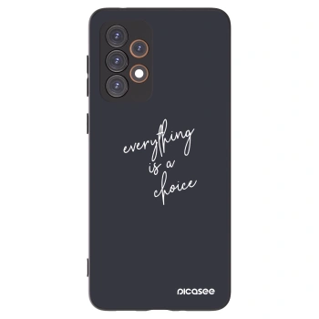 Picasee crna silikonska maskica za Samsung Galaxy A33 5G A336 - Everything is a choice