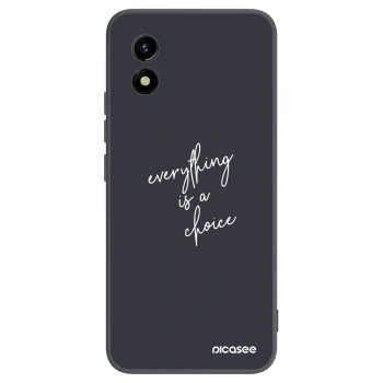 Picasee crna silikonska maskica za Vivo Y01 - Everything is a choice