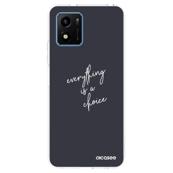 Picasee silikonska prozirna maskica za Vivo Y01 - Everything is a choice