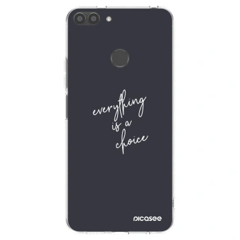 Picasee silikonska prozirna maskica za Huawei P Smart - Everything is a choice