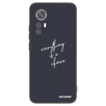 Picasee crna silikonska maskica za Xiaomi 12X - Everything is a choice