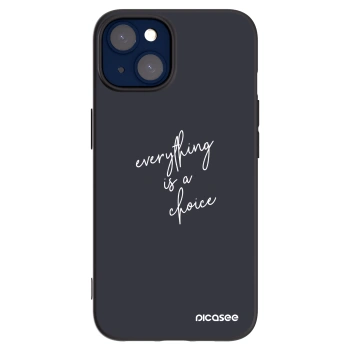 Picasee crna silikonska maskica za Apple iPhone 14 - Everything is a choice