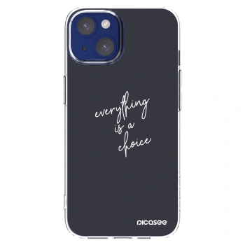 Picasee silikonska prozirna maskica za Apple iPhone 14 - Everything is a choice