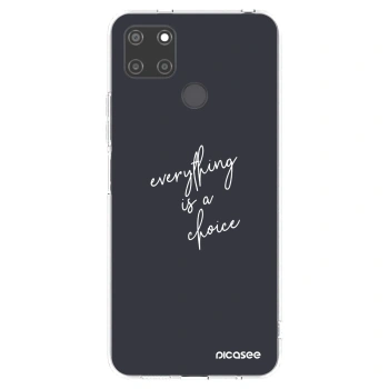 Picasee silikonska prozirna maskica za Realme C21Y - Everything is a choice