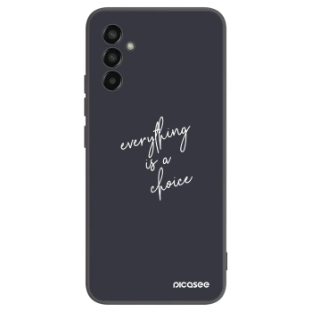 Picasee crna silikonska maskica za Samsung Galaxy M13 M135F - Everything is a choice