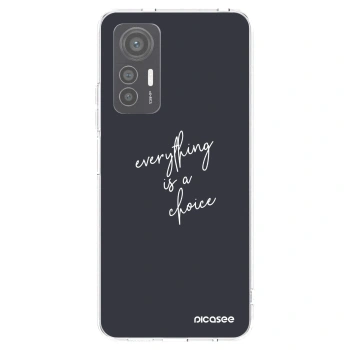 Picasee silikonska prozirna maskica za Xiaomi 12 Lite - Everything is a choice