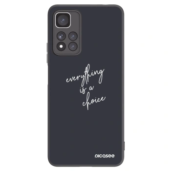 Picasee crna silikonska maskica za Xiaomi Redmi Note 11 Pro+ 5G - Everything is a choice