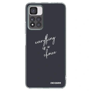 Picasee silikonska prozirna maskica za Xiaomi Redmi Note 11 Pro+ 5G - Everything is a choice