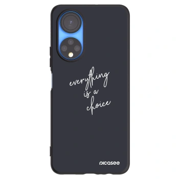 Picasee crna silikonska maskica za Honor X7 - Everything is a choice