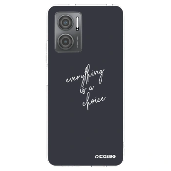 Picasee silikonska prozirna maskica za Xiaomi Redmi 10 5G - Everything is a choice