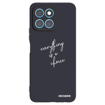 Picasee crna silikonska maskica za Honor X6 - Everything is a choice