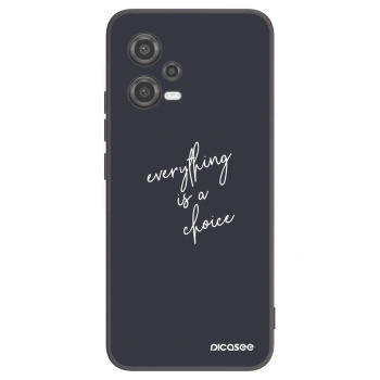 Picasee crna silikonska maskica za Xiaomi Poco X5 - Everything is a choice