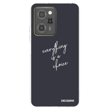 Picasee silikonska prozirna maskica za Xiaomi Poco X5 Pro - Everything is a choice