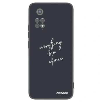 Picasee crna silikonska maskica za Xiaomi Redmi Note 11S 5G - Everything is a choice