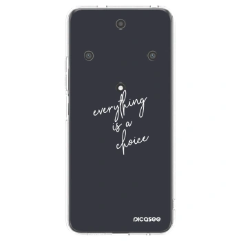 Picasee silikonska prozirna maskica za Honor Magic5 Lite 5G - Everything is a choice