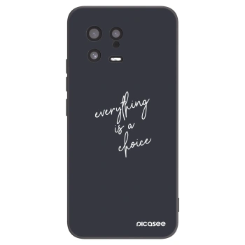 Picasee crna silikonska maskica za Xiaomi 13 - Everything is a choice