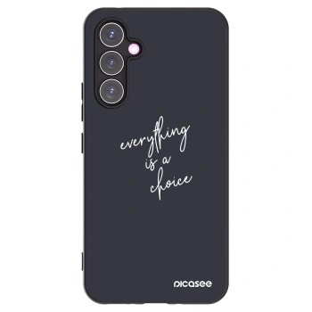 Picasee crna silikonska maskica za Samsung Galaxy A54 5G A546B - Everything is a choice