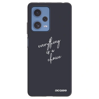 Picasee crna silikonska maskica za Xiaomi Redmi Note 12 Pro 5G - Everything is a choice