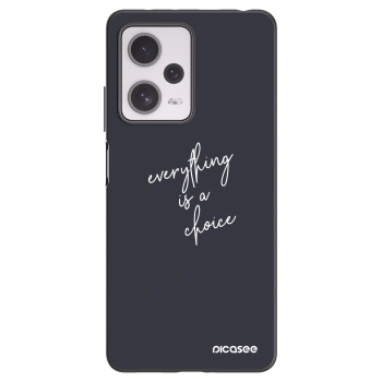 Picasee crna silikonska maskica za Xiaomi Redmi Note 12 Pro+ 5G - Everything is a choice