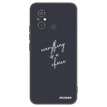 Picasee crna silikonska maskica za Xiaomi Redmi 12C - Everything is a choice