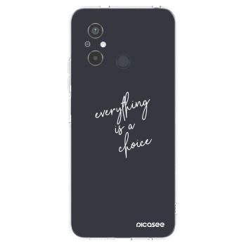 Picasee silikonska prozirna maskica za Xiaomi Redmi 12C - Everything is a choice