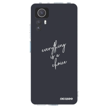 Picasee silikonska prozirna maskica za Xiaomi Redmi Note 12S - Everything is a choice