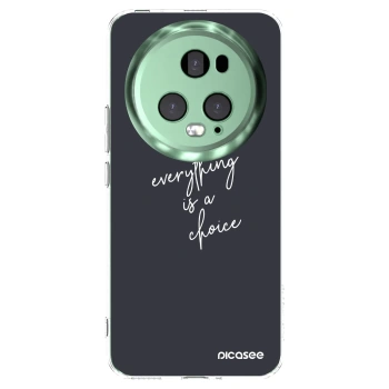 Picasee silikonska prozirna maskica za Honor Magic5 Pro - Everything is a choice