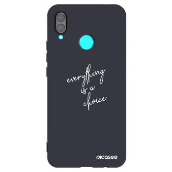 Picasee crna silikonska maskica za Huawei Nova 3 - Everything is a choice