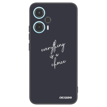Picasee crna silikonska maskica za Xiaomi Poco F5 - Everything is a choice