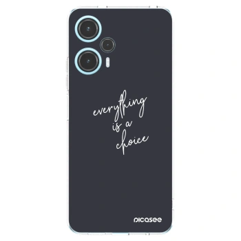 Picasee silikonska prozirna maskica za Xiaomi Poco F5 - Everything is a choice