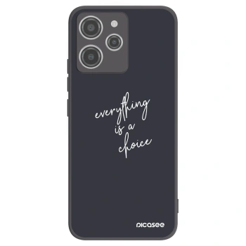 Picasee crna silikonska maskica za Xiaomi Redmi 12 4G - Everything is a choice